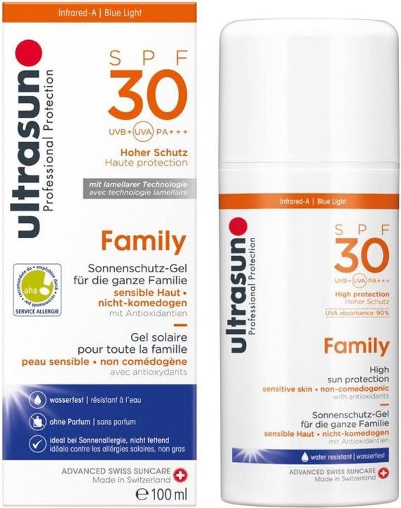 Image du produit Ultrasun Famille SPF30 (Lait solaire, SPF 30, 150 ml, 228 g)