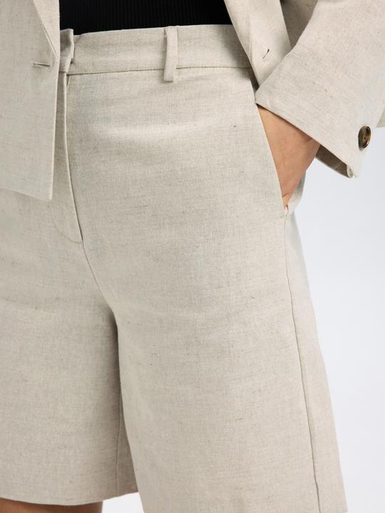 Produktbild Selected Femme Extra Wide Fit Shorts aus Leinengemisch (40)
