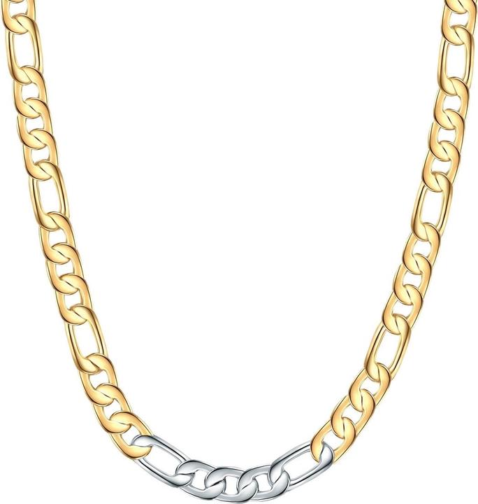 Yokoamii Damen Messing silber/gelbgold 43,0 cm Basiskette + 5,0 cm Verlängerung - 30124 (Messing, 43 - 48 cm)