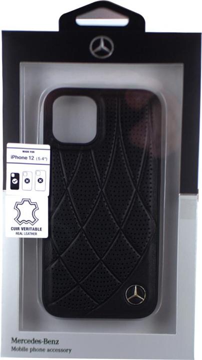 Produktbild Mercedes-Benz Bow Line - iPhone 12 mini 5.4 - Schwarz - Hard Case Cover - Original Schutzhülle (Apple iPhone 12 mini)