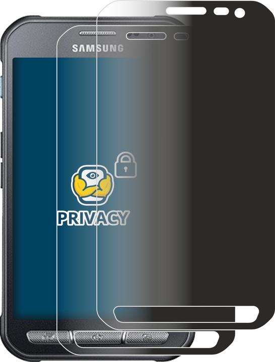 Productafbeelding BROTECT Anti-spionnetje privacyfolie Beschermfolie tegen blauw licht (2 Stuk, Samsung Galaxy Xcover 3)