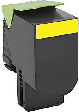 Actual product image Lexmark Toner Cartridge, Yellow (Y)