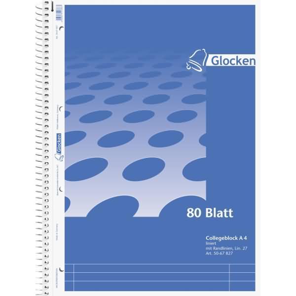 Produktbild Glocken Collegeblock " (A4, Liniert, Kein Einband)