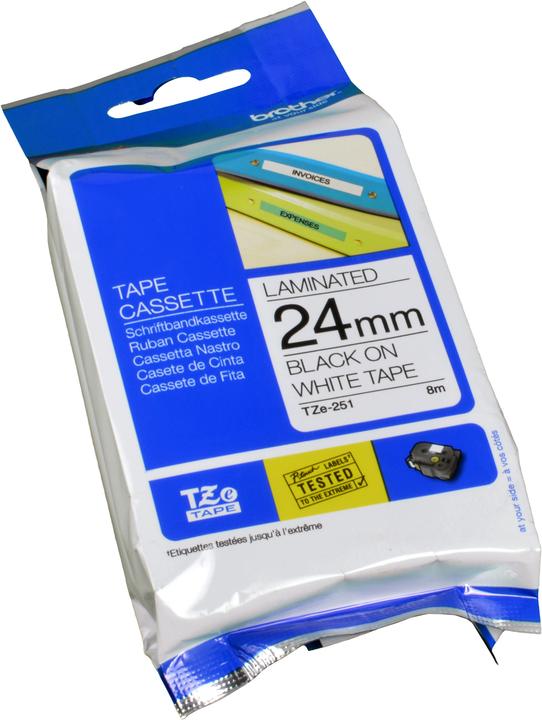 Actual product image Brother P-Touch Tape (2.40 cm, White)