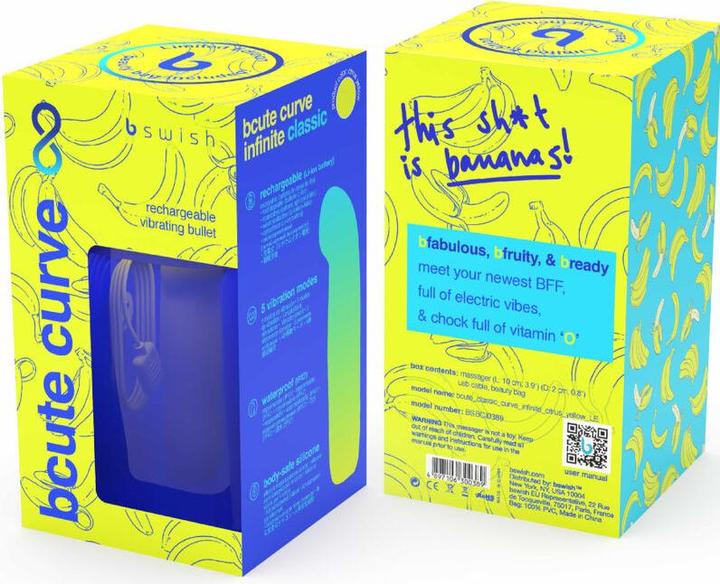 Image du produit Bswish B Swish - Bcute Curve Infinite Classic Edicion Limitada Vibrador Recargable Silicona Amarillo
