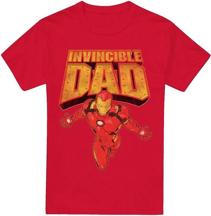 Immagine prodotto Iron Man Invincible Dad Maglietta Festa del Papà Volante Uomo (S)