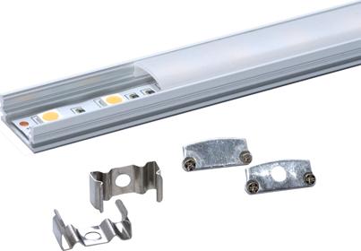 Actual product image Lumina Swiss LED standard profile set matt 180cm (3x 60cm) (180 cm, Indoor)
