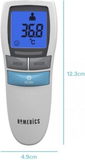 Actual product image Homedics TE-200-EEU No Touch Infrared Thermometer (Non-contact)