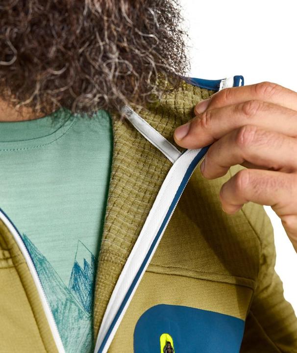 Actual product image Ortovox Fleece Grid Hoodie Men Midlayer (S)
