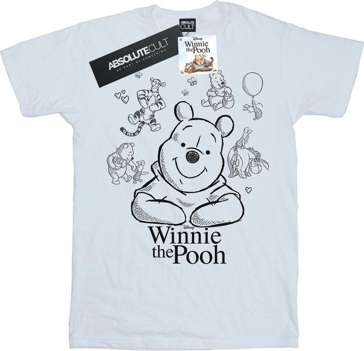 Produktbild Disney Winnie The Pooh Collage Sketch TShirt Mädchen (140, 146)