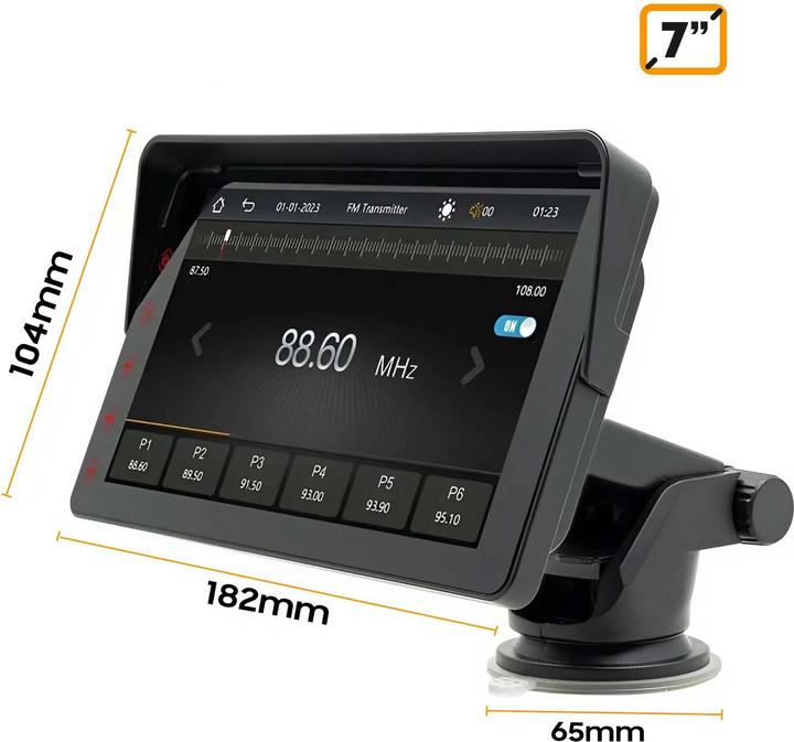 Produktbild Avizar CarPlay 7" Display mit Android Auto (Android Auto, Apple Carplay)
