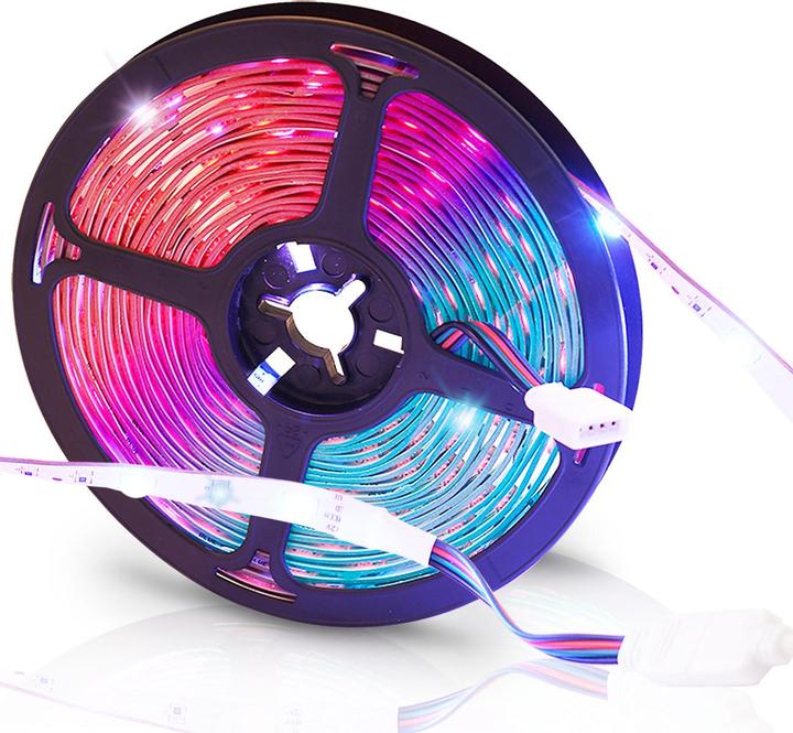 Produktbild Casativo WLAN-RGB-LED-Streifen mit App- und Sound-Steuerung (RGB, 500 cm, Indoor)