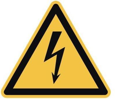 Neutralware Hinweisschild 20x20 cm (BxH) Warnung vor elektrischer Spannung Hart-PVC