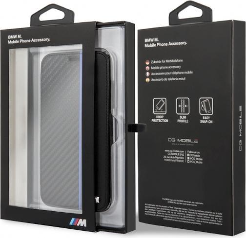 Actual product image BMW Bi-Material Series Carbon Bookcover Case (Apple iPhone X)