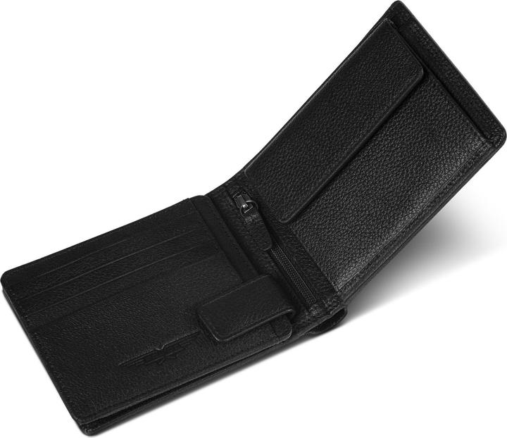 Actual product image Police Geldbörse RFID Leder 12 cm ausklappbar mit Reissverschlussfach