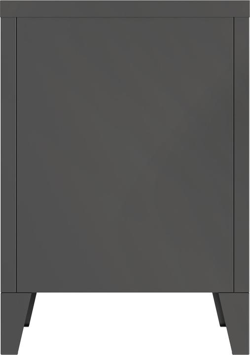Actual product image En.Casa Bedside cabinet Inari set of 2 door handle right and left black