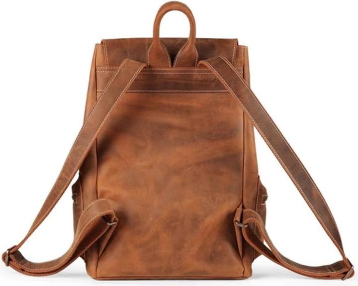 Produktbild Only-Bags.Store Handgefertigter Rucksack aus genarbtem Leder