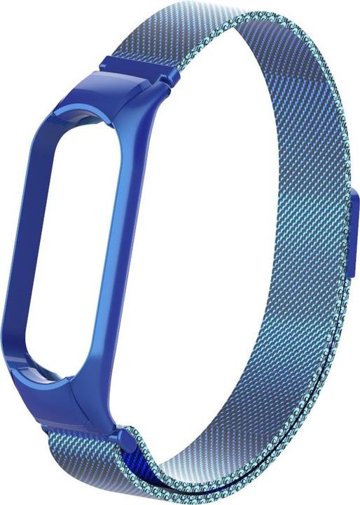Actual product image Cover-Discount Xiaomi Mi Band 5 - Milanese Stainless Steel Bracelet Blue (Stainless steel)