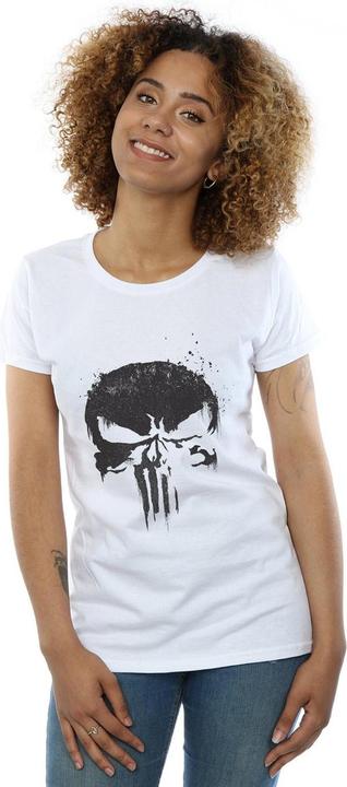 Image du produit - T-shirt THE PUNISHER TV SKULL LOGO - Femme (XL)