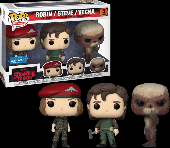 Produktbild Funko POP! 3-Pack Stranger Things Robin / Steve / Vecna Exclusive