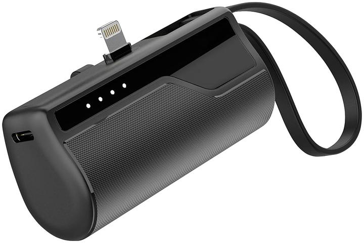 Actual product image Revolt Mini power bank for iPhone and iPad, 8 PIN plug, 4,500 mAh, 10 Watt (4500 mAh, 10 W)