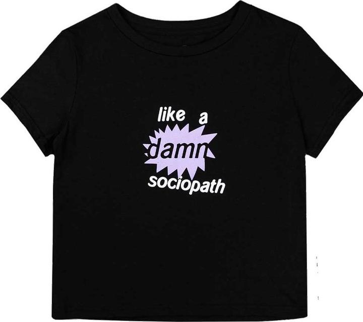 Produktbild Olivia Rodrigo Like A Damn Sociopath Crop Top (Girlie) (L)
