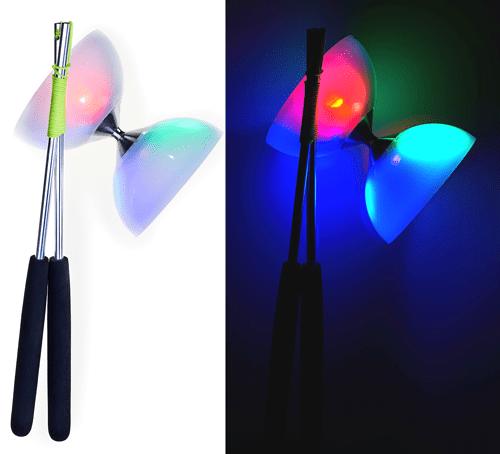 Produktbild Eureka! Diabolo mit LED-Beleuchtung und Aluminium Sticks