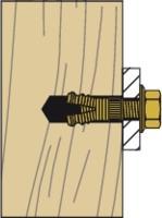 Productafbeelding Fischer Messing plug PA 4 M8/25 K (4) (4 Pcs.)