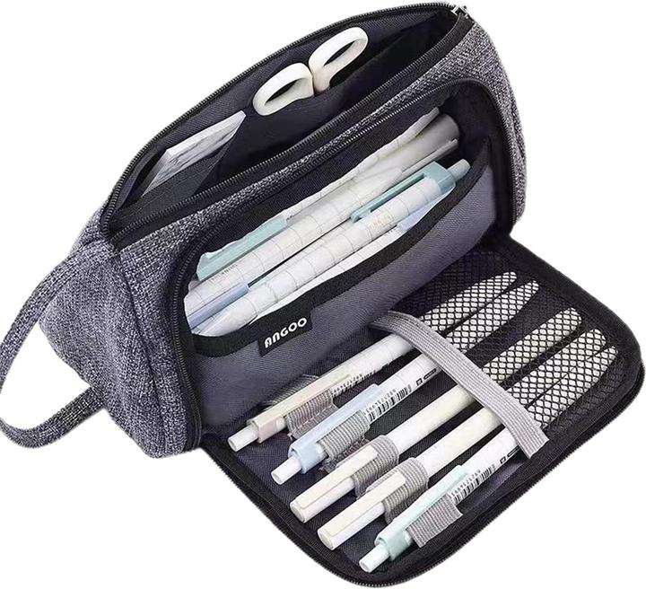 Actual product image JTI Fabric pencil case - grey