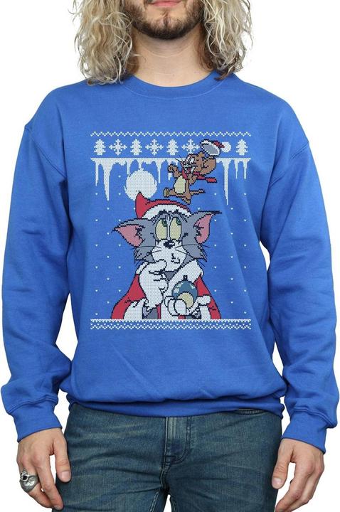 Immagine prodotto Tom & Jerry Christmas Fair Isle Felpa Uomo (M)