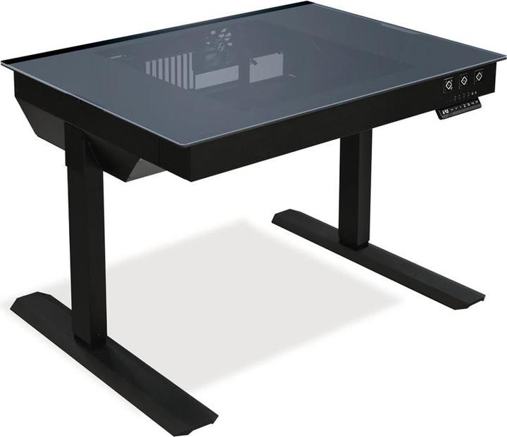 Produktbild Lian-Li DK-04F Schreibtischkoffer (höhenverstellbar) - Schwarz (ATX, mATX, Mini-ITX, E-ATX)