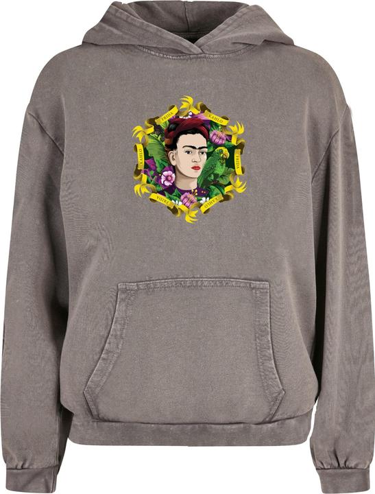 Image du produit Merchcode Ladies Frida Kahlo - Frame three Acid Washed Oversized Hoody - 178041 (3XL)
