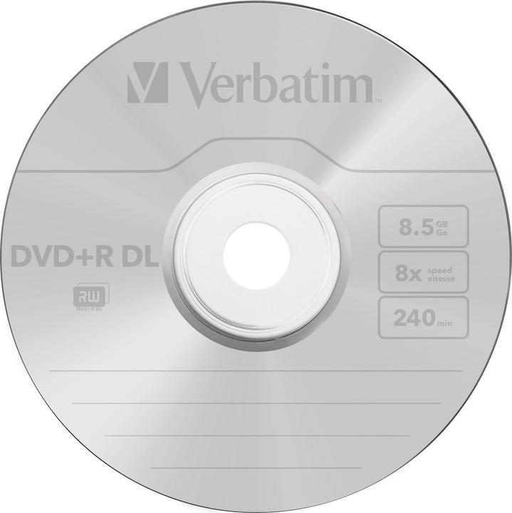 Actual product image Verbatim Dvd+R dl (5 x)