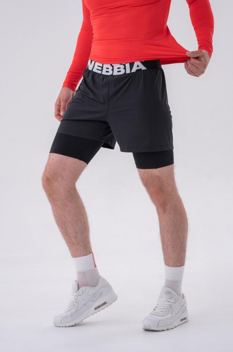 Image du produit Nebbia Short double couche avec poches intelligentes 318 noir (XXL)