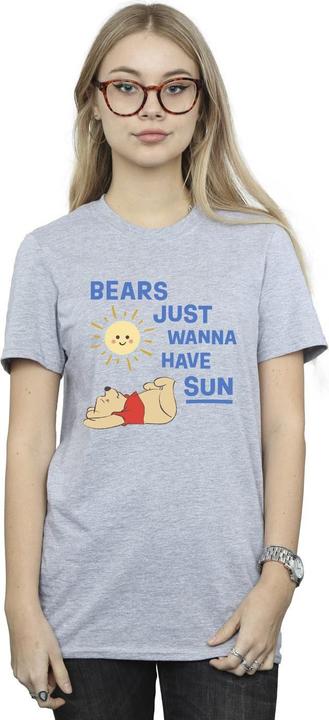 Immagine prodotto Disney Winnie The Pooh Bears Just Wanna Have Sun Maglietta Ampia Donna (XXL)