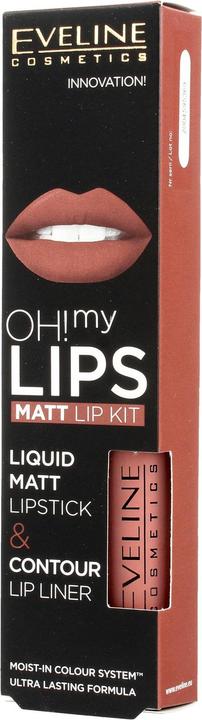 Immagine prodotto Eveline Rossetto Oh My Lips 4,5 ml + matita 08 Lovely Rose (08 Bella Rosa)