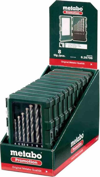 Produktbild Metabo Steinbohrerkassette (3 mm, 4 mm, 5 mm, 6 mm, 7 mm, 8 mm, 10 mm, 5.5 mm)