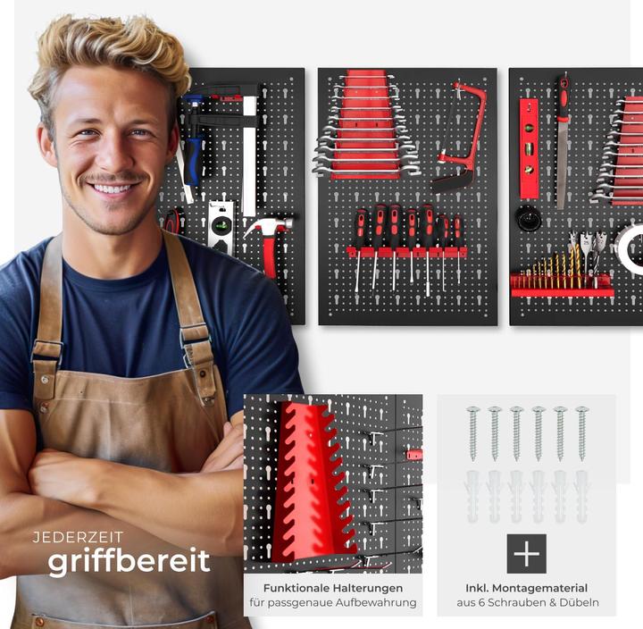 Produktbild tectake Werkzeuglochwand