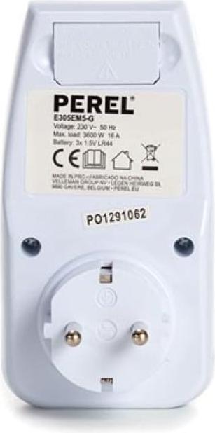 Produktbild Perel ENERGIEKOSTEN-MESSGER?T - 230 V - 16 A - SCHUTZKONTAKT (DEUTSCHES SYSTEM)