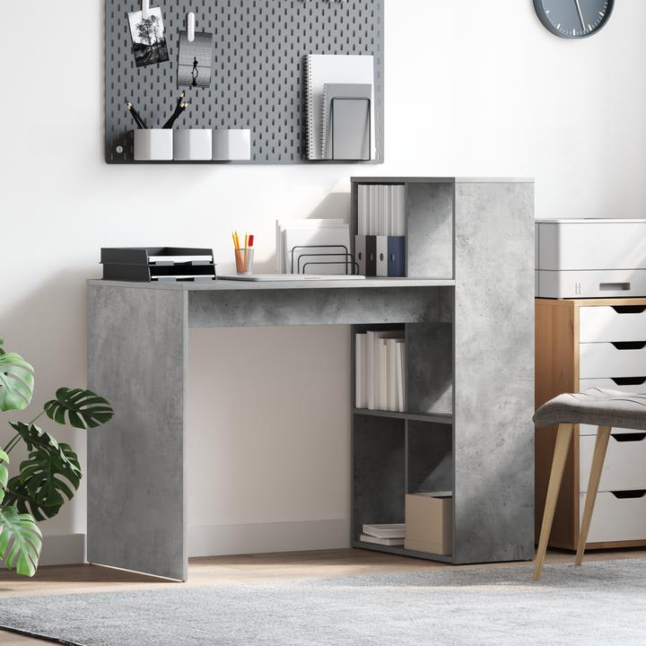 Immagine prodotto VidaXL Scrivania grigio cemento Materiale a base di legno con superficie in cemento Medio