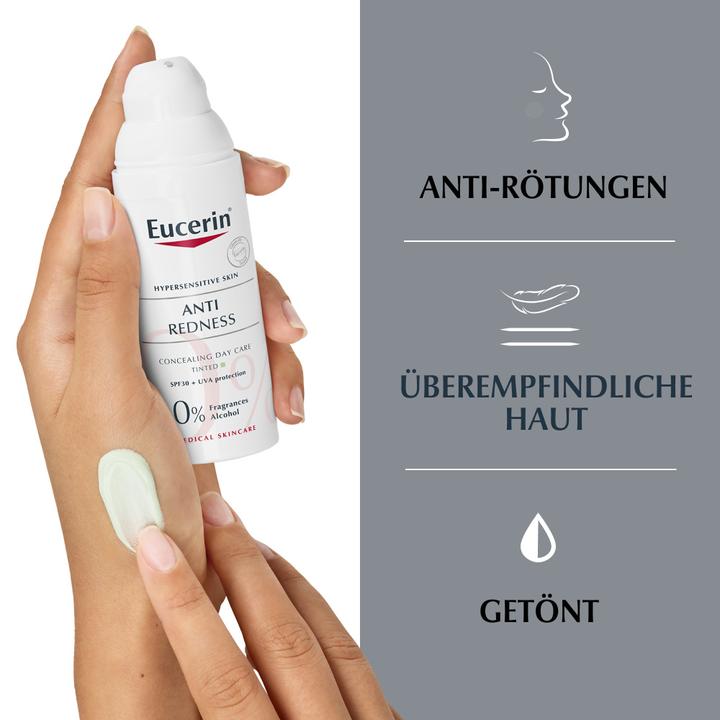 Eucerin AntiRötungen Kaschierende Tagespflege getönt mit LSF 30 (50 ml, Tagescreme, SPF 30)