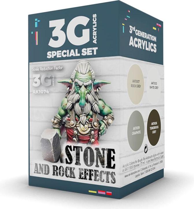 Produktbild AK Interactive Ak Set de Peinture - Wargame Set : Stone And Rock Effects