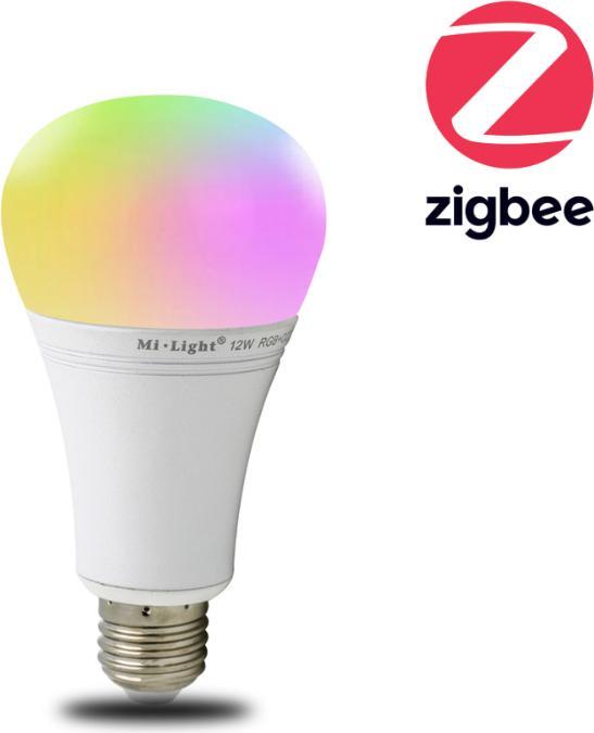 Produktbild Milight Zigbee 3.0 LED Birne RGB+KW/WW 12W (E27, 12 W, 1300 lm, 1 x, F)