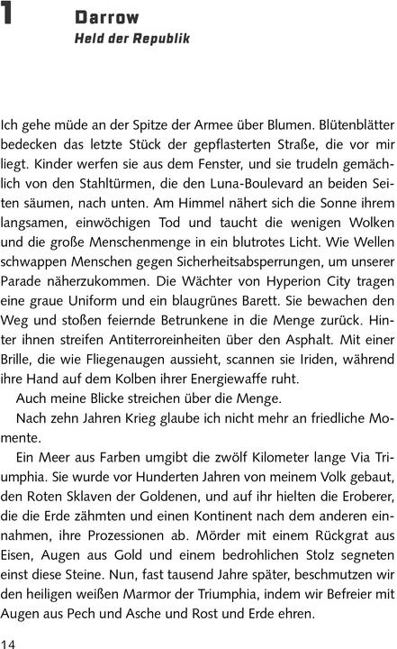 Produktbild Red Rising - Asche zu Asche (Deutsch, Pierce Brown, 2018)
