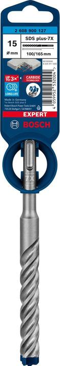 Actual product image Bosch Professional Zubehör EXPERT SDS plus-7X hammer drill, 15 x 100 x 165 mm (15.0 millimetres)