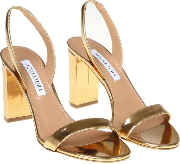 Produktbild Aquazzura so nude 85 mirror effect leather sandal (39)