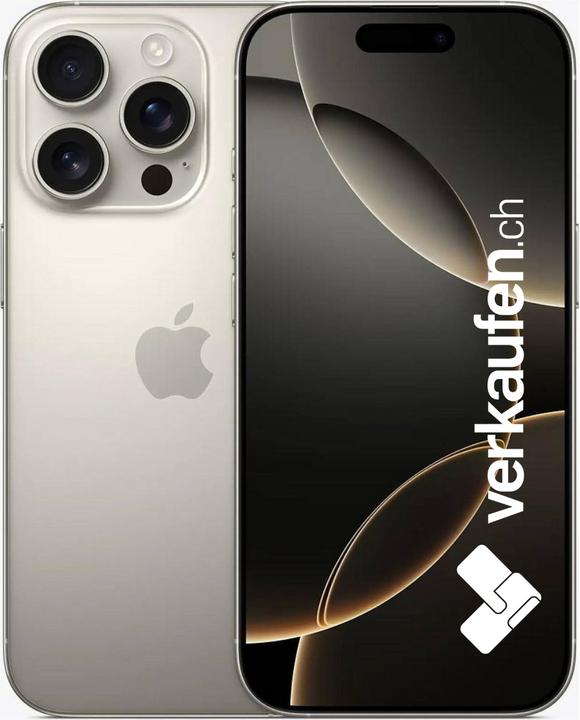 Produktbild verkaufen.ch iPhone 16 Pro (128 GB, Natural Titanium, 6.30", 48 Mpx, SIM + eSIM, B / Sehr gut)