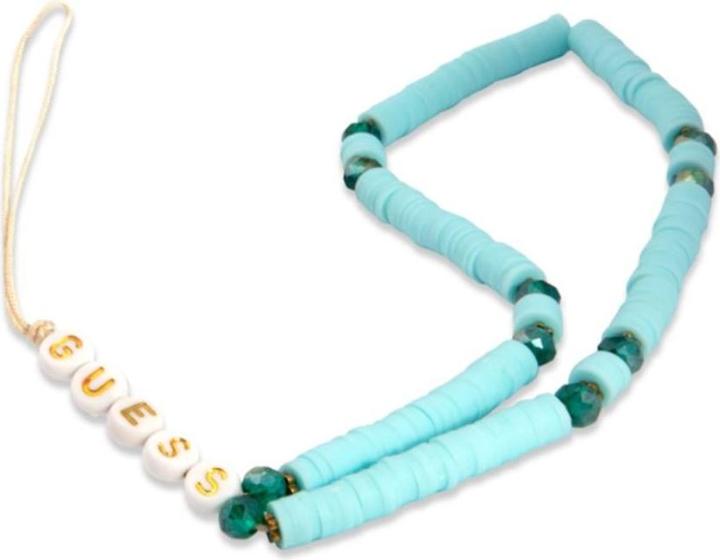 Actual product image Guess zawieska GUSTPEARP Phone Strap blue/Blue Heishi Beads (25 cm, Plastic)