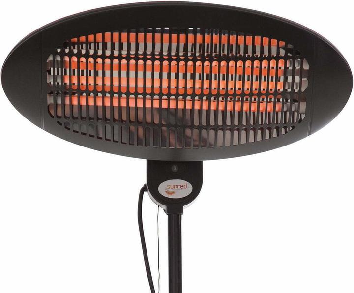 Produktbild Sunred Heater SMQ2000A, Elekra Quartz Standing Infrared, 2000 W, Juodas (2000 W)
