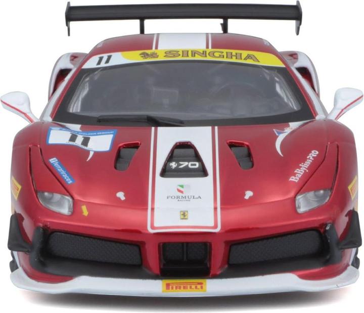 Actual product image Bburago Ferrari Racing kit 488 Challenge 1/24 red